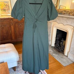 Madewell Forest Green Midi Dress
